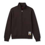 Retro Logo Unisex Quarter Zip Sweatshirt – Espresso - Image 5